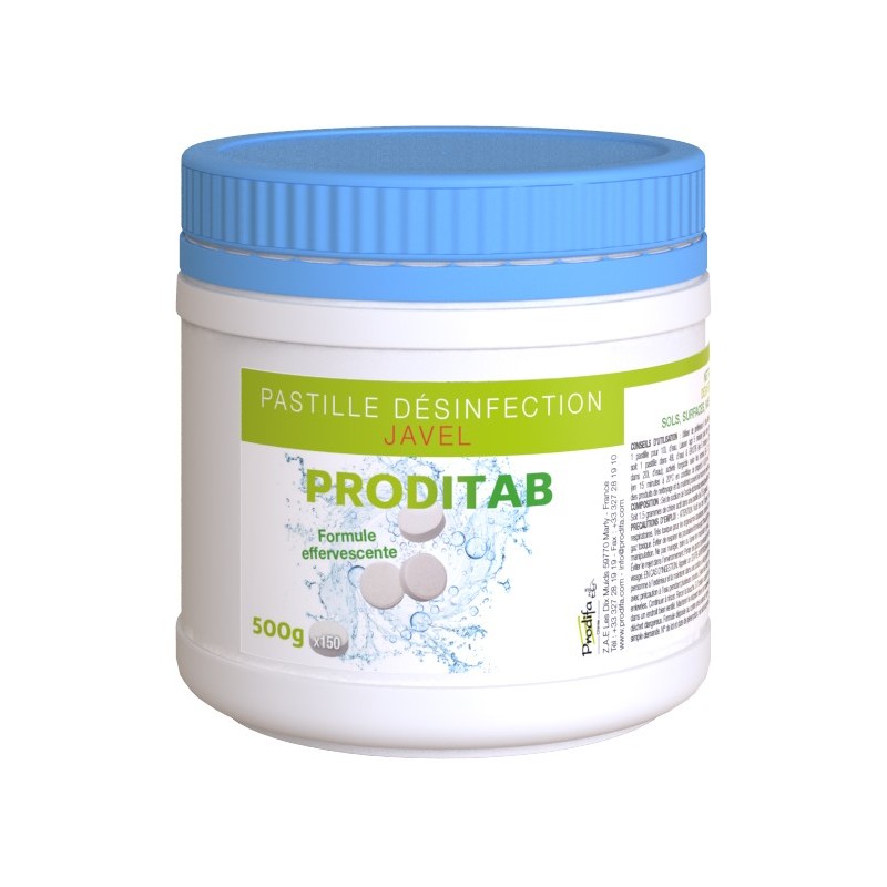 Pastilles chlorées - boîte de 500gr