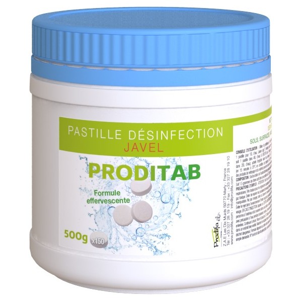 Pastilles chlorées - boîte de 500gr