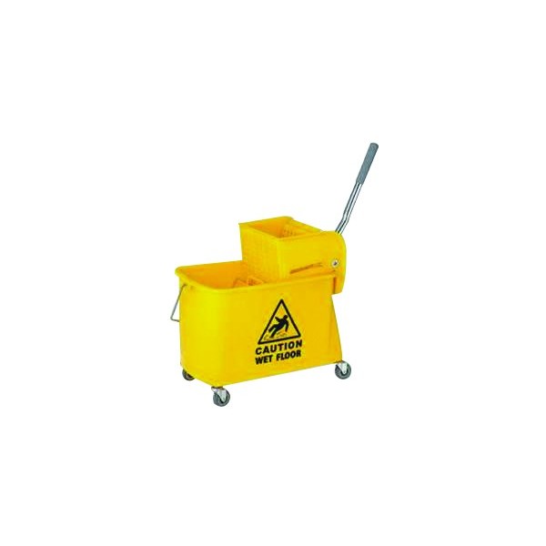 Chariot double bucket 20L avec cloison + presse