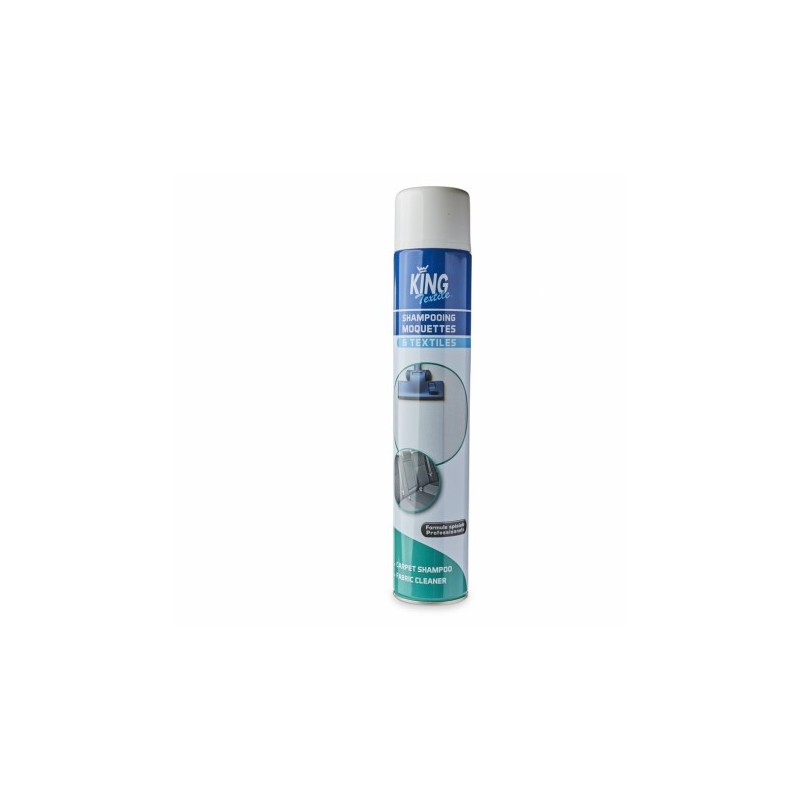 KING TEXTILE - SHAMPOOING MOQUETTES & TEXTILES - Aerosol 750 ml