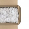 Chiffon d'essuyage blanc coton - B2 - carton de 10kg