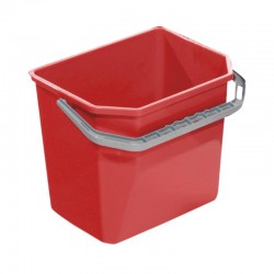 Seau 17L pour chariot de ménage - rouge ou bleu