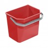Seau 17L pour chariot de ménage - rouge ou bleu