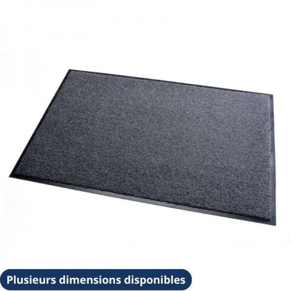 Tapis anti-poussière 40 x 60 cm gris