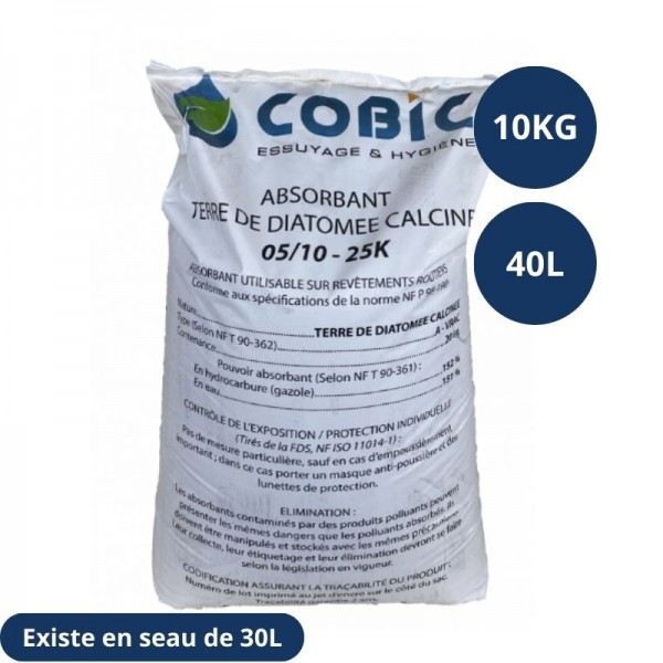 Terre de diatomée absorbant minéral