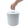 Bobine d'essuyage blanche feuilles - BLS450