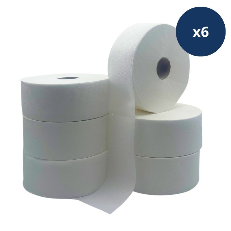 Papier hygiénique blanc 2 plis - Maxi jumbo T380m