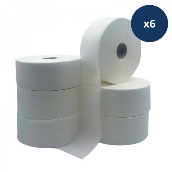 Papier hygiénique blanc 2 plis - Maxi jumbo T380m