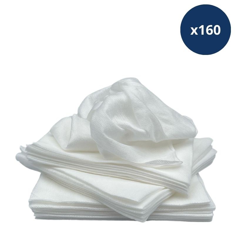 Chiffon non tissé blanc 38x30 - Ecowipes