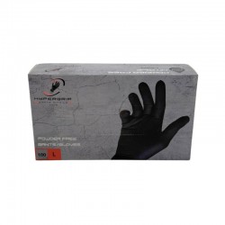 Gants nitrile noir - non poudrés