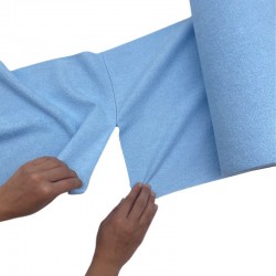Rouleau chiffons microfibre bleus - 50 formats