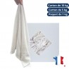 Chiffon d'essuyage blanc coton - B2 - carton de 10kg