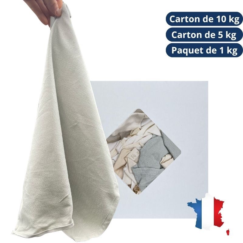 Chiffon d'essuyage nappes et serviettes pastel - SPR - carton de 10kg