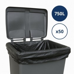 Housse conteneur - 750L Noir