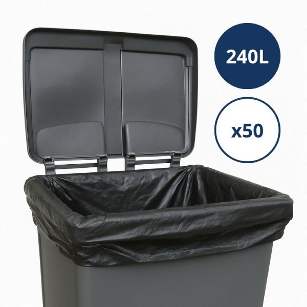 HOUSSE CONTENEUR - 240L NOIR